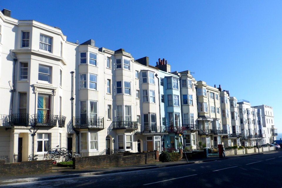 Housing on East side of Lower Rock Gardens, Kemptown, Brighton (March 2014)