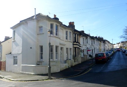 Housing at Richmond Road, Round Hill, Brighton (February 2014)