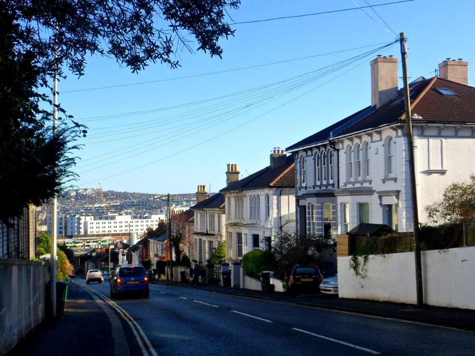 Housing on South side of Old Shoreham Road, Prestonville, Brighton (December 2013) (3)