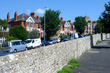 Housing on North side of Preston Drove, Preston Village, Brighton (August 2013)