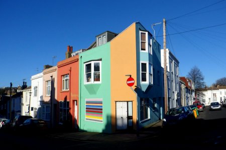 Housing on Milton Road, Hanover, Brighton (January 2014)