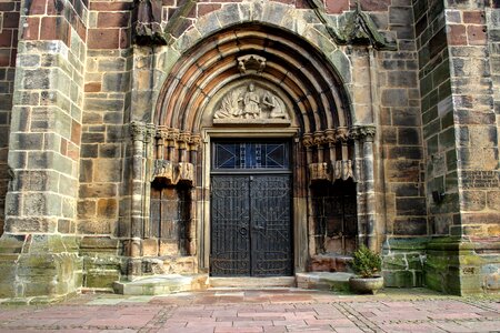 Ornament facade church door
