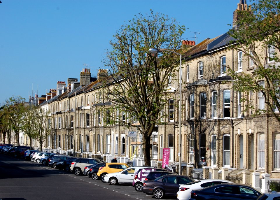 Housing on East side of Tisbury Road, Hove (May 2018)