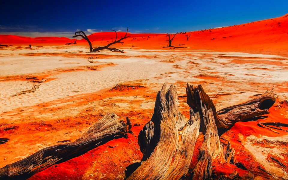 Desert mountains valley