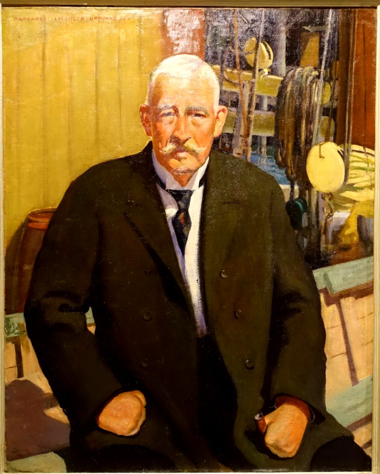 Howard Blackburn by Margaret Fitzhugh Browne, 1929, oil on canvas - Cape Ann Museum - Gloucester, MA - DSC01388