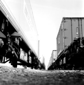 HUA-171676-Afbeelding van enkele containertreinen te Rotterdam