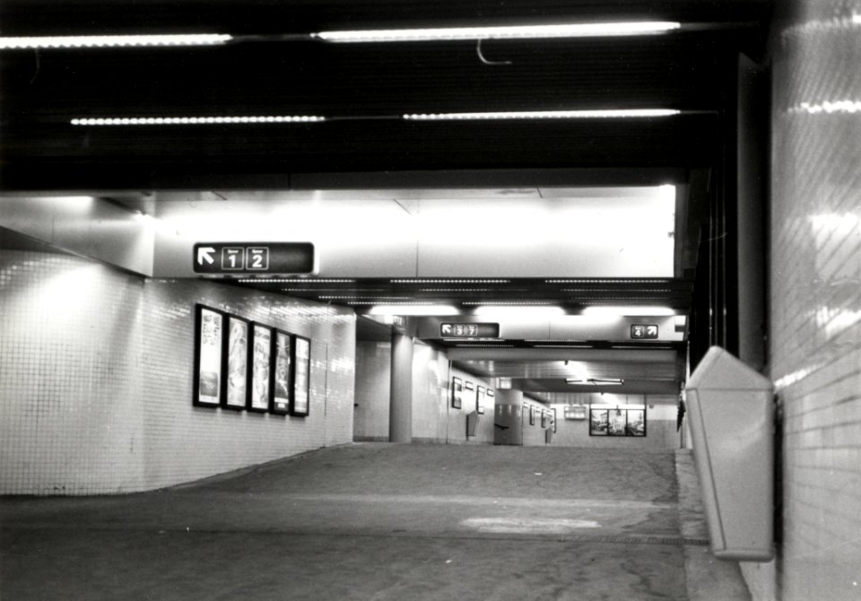 HUA-170533-Gezicht in de Noordertunnel van het N.S.-station Utrecht C.S. te Utrecht