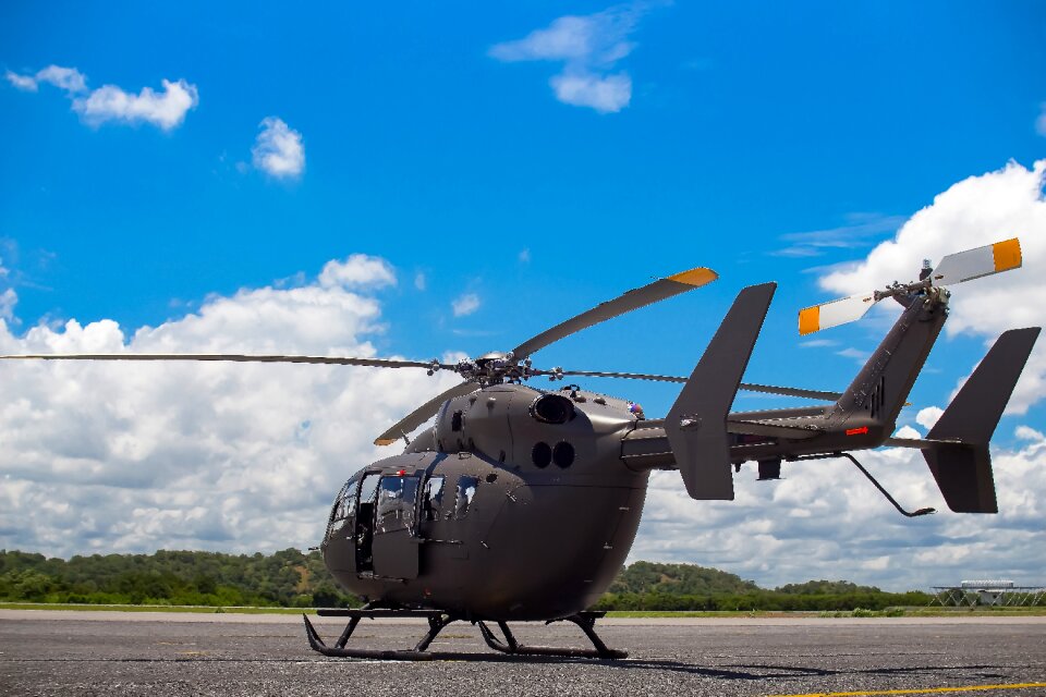 Helicopter transportation landing field