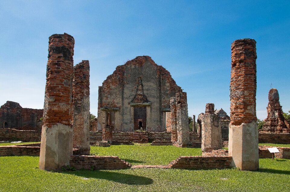 Ruin old temple historical site