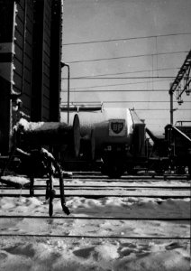 HUA-159868-Afbeelding van goederenwagens op het besneeuwde emplacement van de N.S. te Utrecht