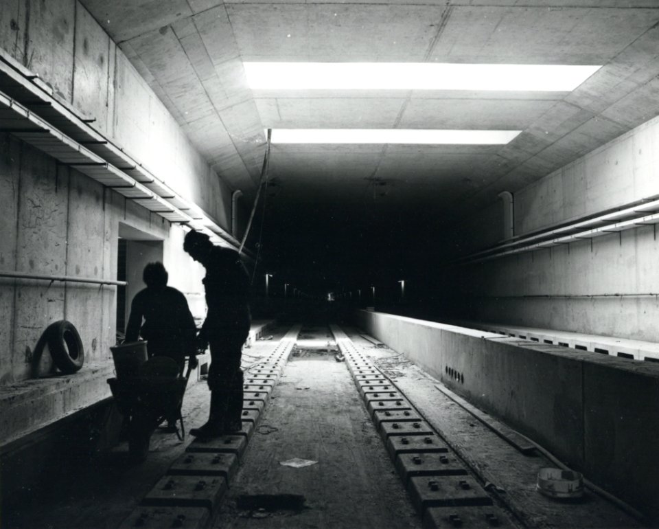 HUA-170859-Gezicht in de in aanbouw zijnde Schipholtunnel