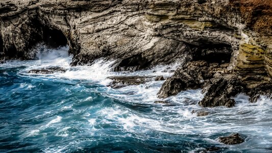 Wild coast sea photo