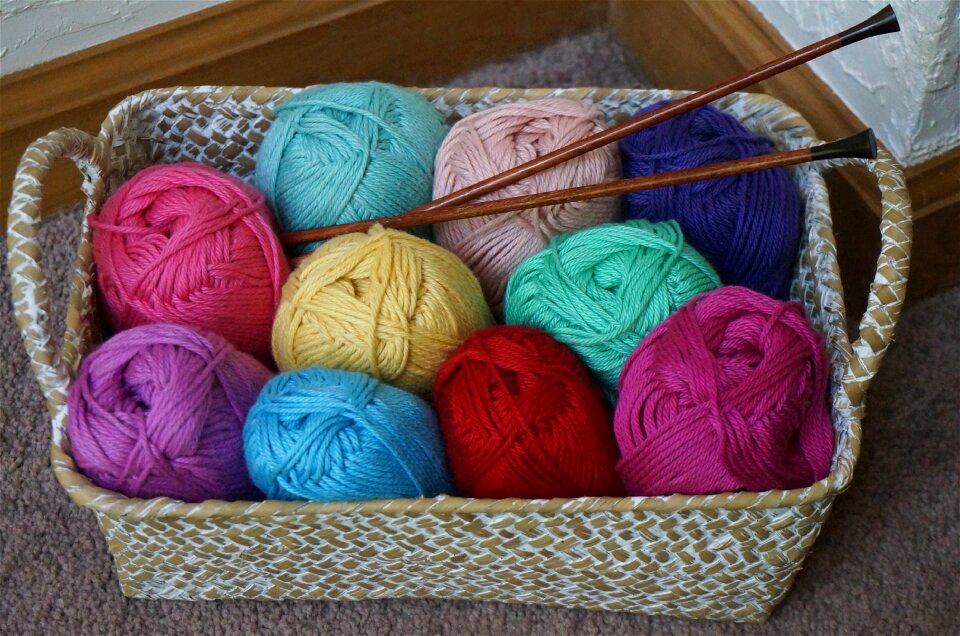 Yarn bright colors fiber