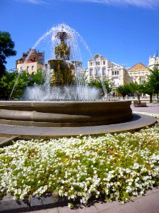 Huesca - Plaza de Navarra, Fuente de las Musas 9