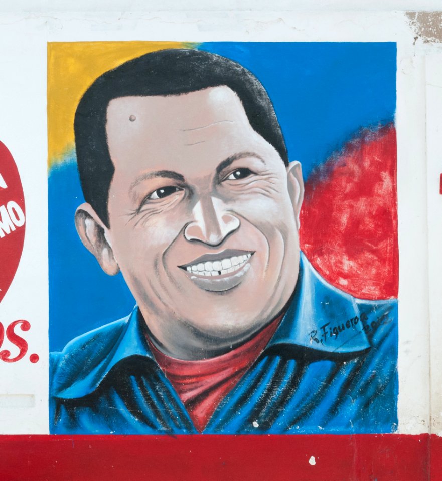 Hugo Chávez Mural in Punta de Piedras