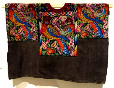 Huipol, K'iche' Maya, Chichicastenango, late 20th century, cotton, synthetic - Textile Museum of Canada - DSC01328