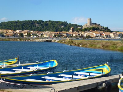 Rowing boats tower castle