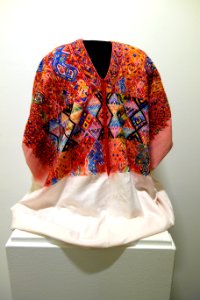 Huipil, K'iche' Maya, Nahuala, late 20th century, cotton, silk, synthetic - Textile Museum of Canada - DSC01373