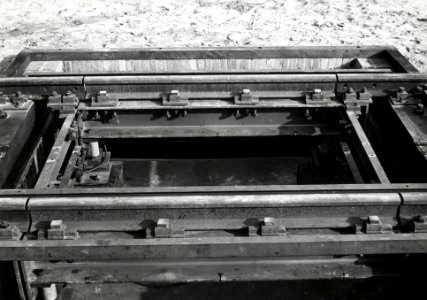 HUA-168884-Afbeelding van een electrische weegbrug van de N.S. te Amersfoort