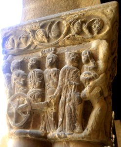 Huesca - Monasterio de San Pedro el Viejo, claustro, capiteles 30