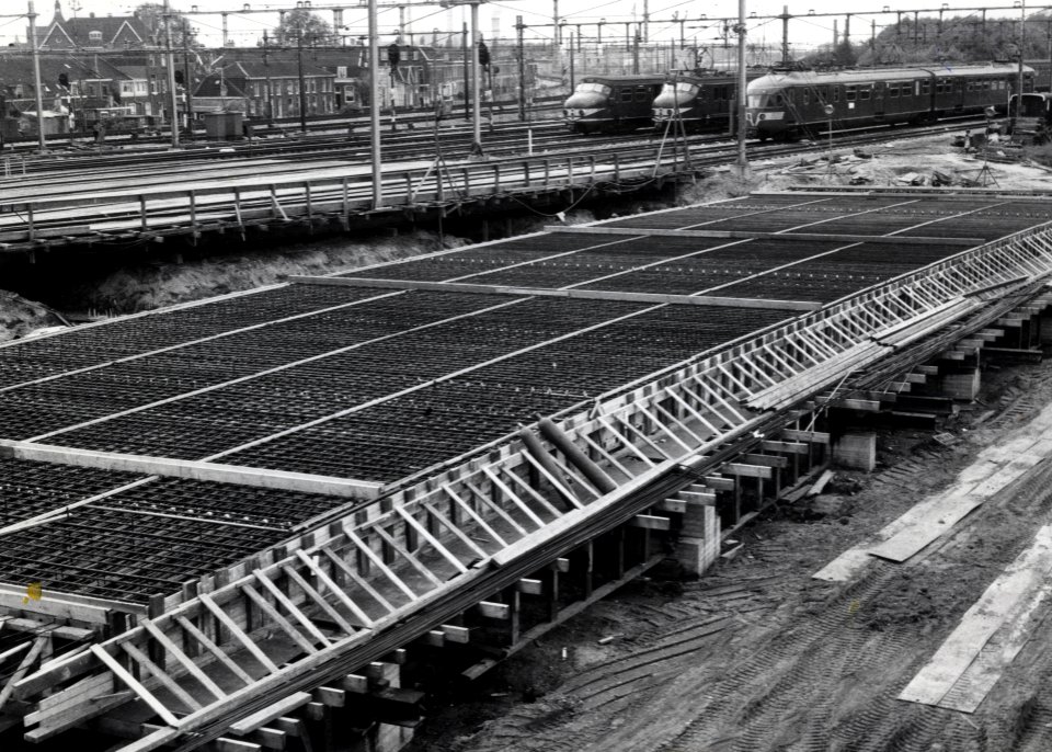 HUA-169168-Afbeelding van de werkzaamheden ten behoeve van de aanleg van de Daalsetunnel zijde 1e Daalsedijk te Utrecht