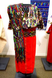Huipil, skirt, belt (c.1950), shawl, Ixil Maya, Nebaj, mid to late 20th century, cotton - Textile Museum of Canada - DSC01351