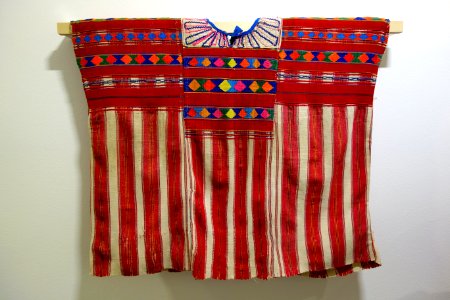 Huipil, Mam Maya, Todos Santos Cuchumatan, mid 20th century, cotton and acrylic - Textile Museum of Canada - DSC01367