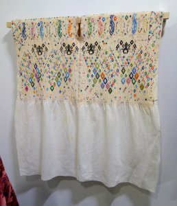 Huipil, K'iche' Maya, Nahuala, view 1, late 20th century, cotton and silk - Textile Museum of Canada - DSC01375