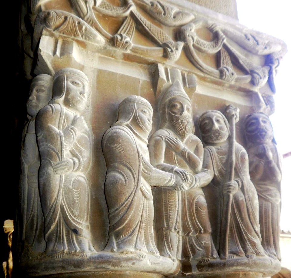 Huesca - Monasterio de San Pedro el Viejo, claustro, capiteles 11
