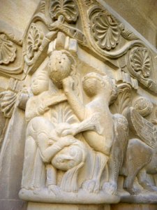 Huesca - Monasterio de San Pedro el Viejo, claustro, capiteles 40