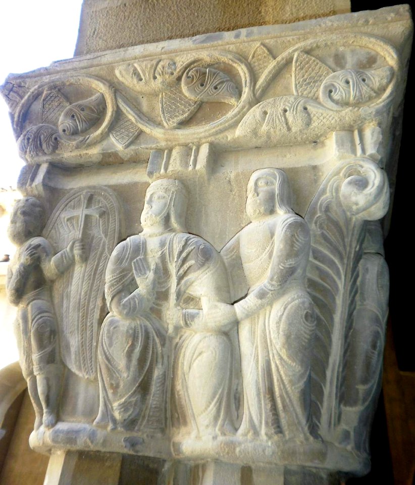Huesca - Monasterio de San Pedro el Viejo, claustro, capiteles 32