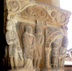 Huesca - Monasterio de San Pedro el Viejo, claustro, capiteles 19