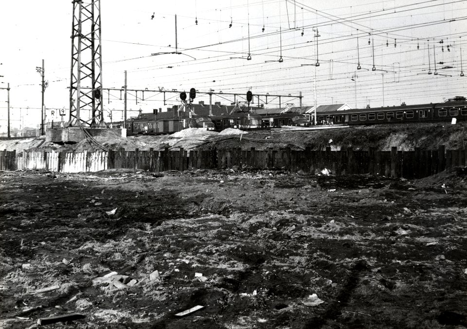 HUA-169167-Gezicht op het terrein voor de aanleg van de Daalsetunnel te Utrecht zijde Vleutenseweg 