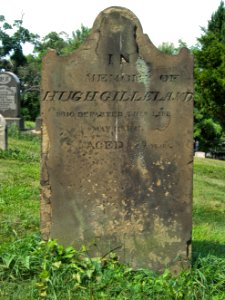 Hugh Gilleland Tombstone, Hiland Cemetery, 2015-08-17, 01