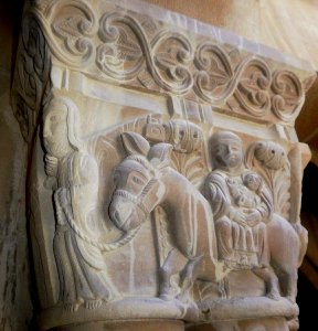 Huesca - Monasterio de San Pedro el Viejo, claustro, capiteles 14