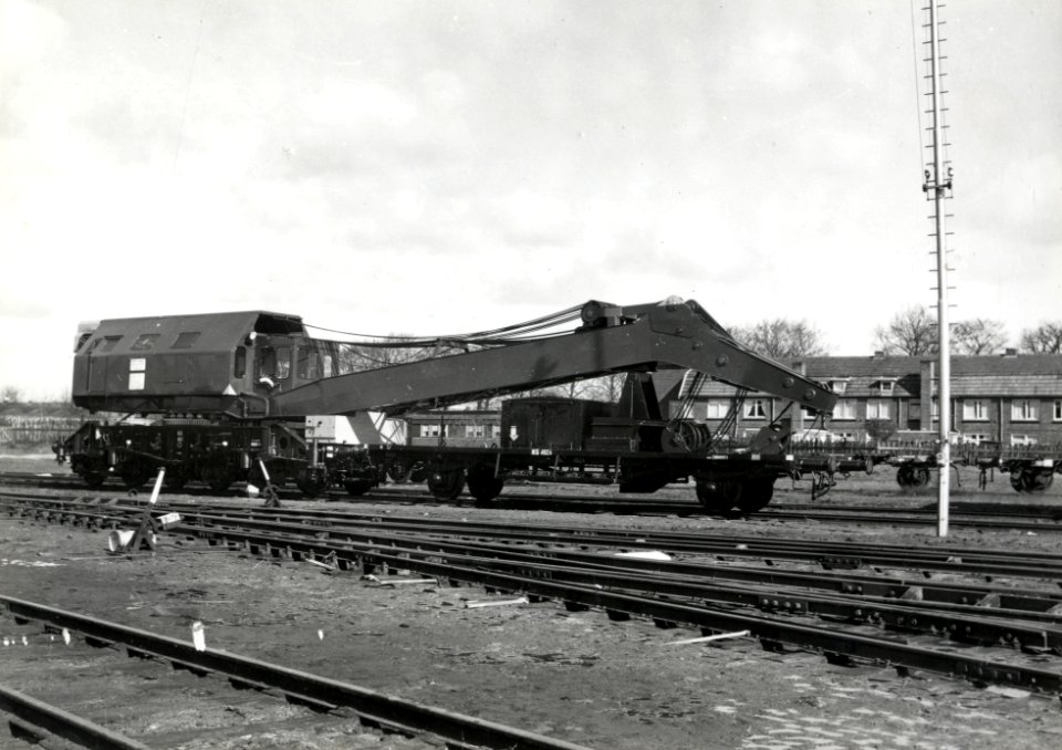 HUA-169680-Afbeelding van de ongevallenkraan NS 482 van de N.S. te Amersfoort