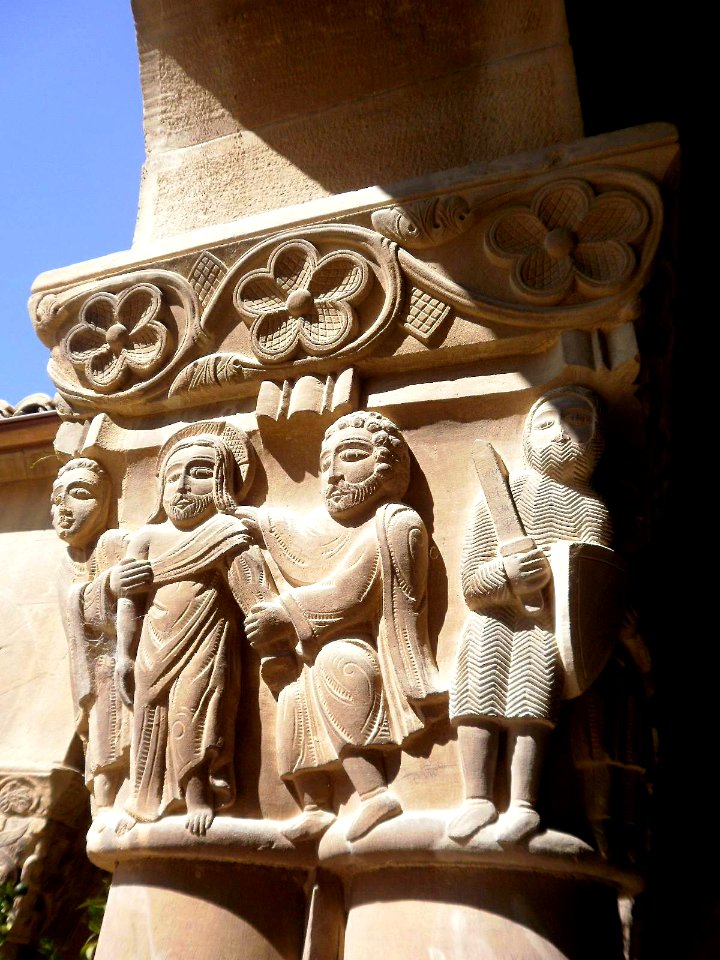 Huesca - Monasterio de San Pedro el Viejo, claustro, capiteles 38