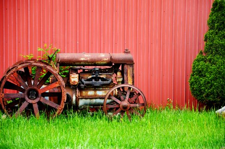 Retro agriculture equipment photo