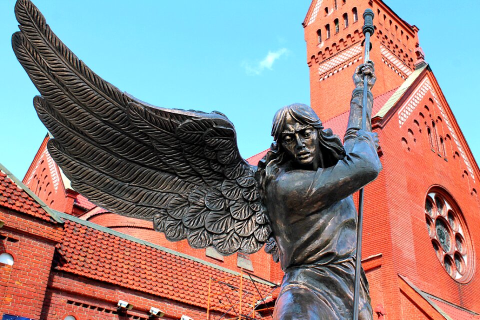 Church angel monument