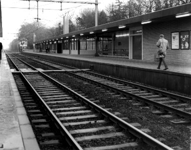 HUA-153071-Gezicht op de perronzijde van het N.S.-station Driebergen-Zeist te Driebergen-Rijsenburg