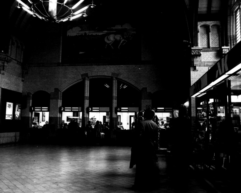 HUA-152468-Interieur van het N.S.-station Haarlem te Haarlem- hal