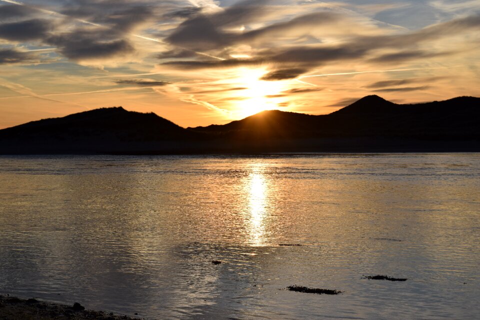 Sea reflections sunset