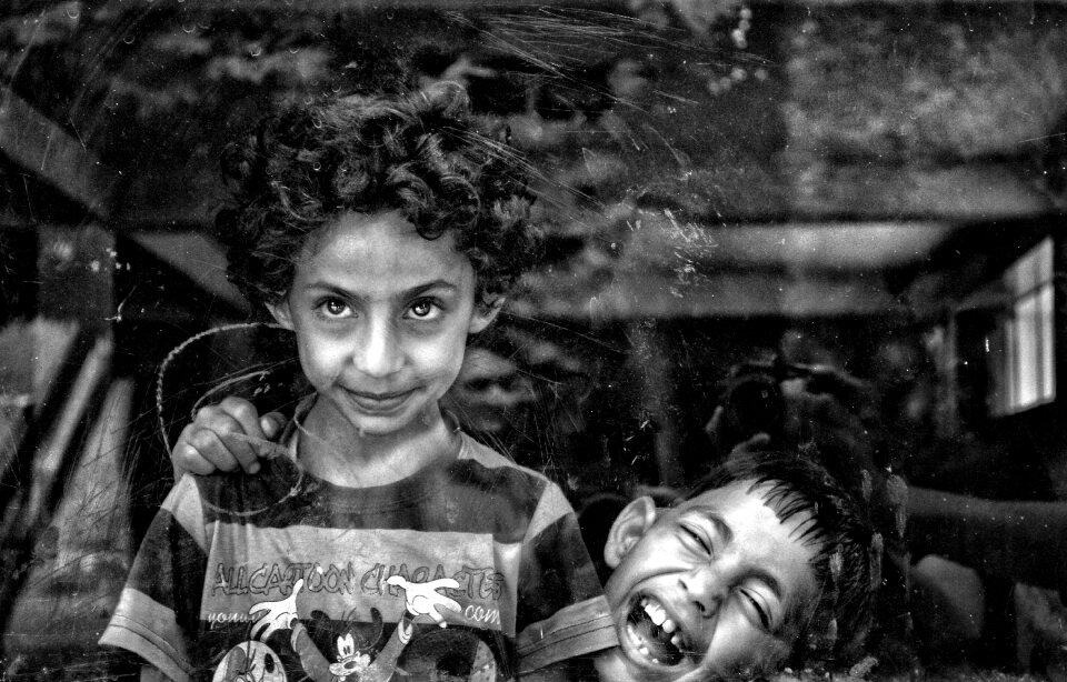 Hairs reflection face