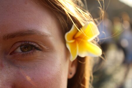 Flower rays face