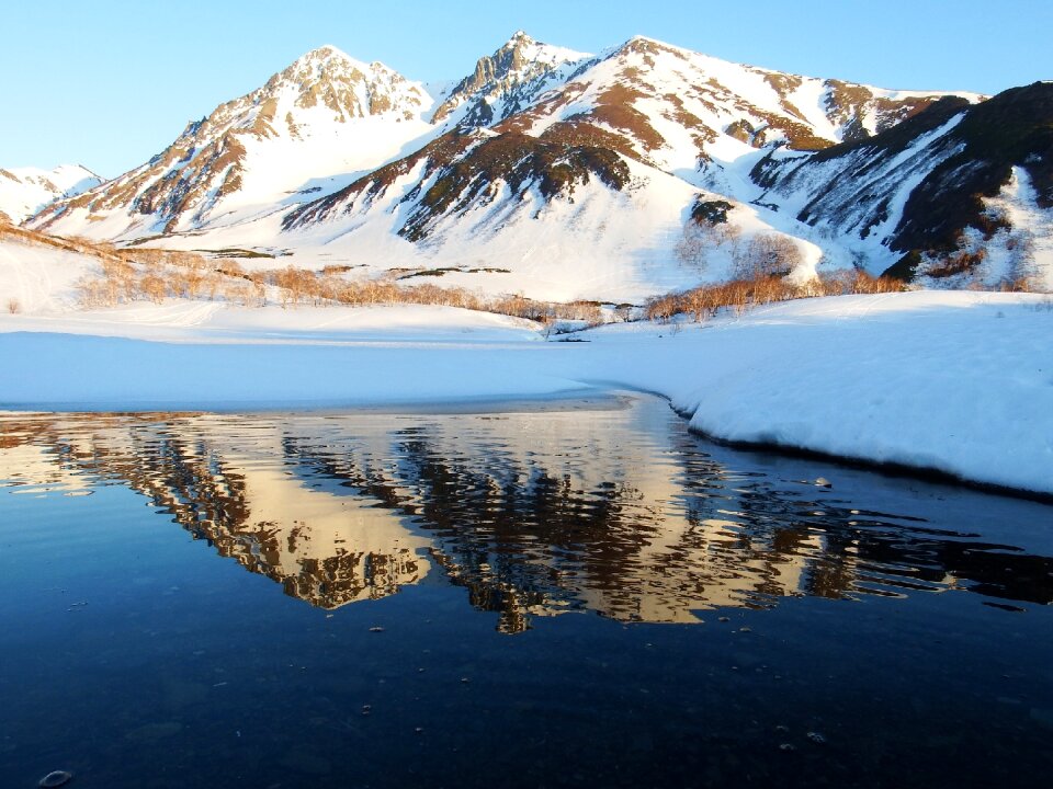 Nature mountain lake journey photo