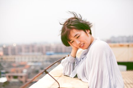 Short hair summer sunshine