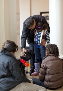 To sasha and malia malia ann natasha photo michelle barack obama