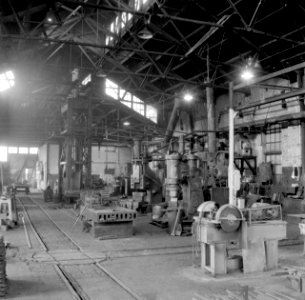 HUA-159422-Interieur van een van de gebouwen van de bovenbouwwerkplaats van de NS aan de 2e Daalsedijk te Utrecht