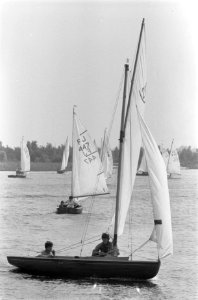 Hollandweek op Loosdrechtse Plassen BM en FJs tijdens de wedstrijden, Bestanddeelnr 915-3961