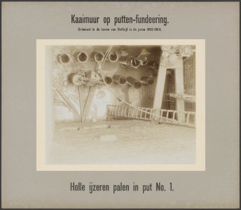 Holle ijzeren palen in put nummer 1, Bestanddeelnr 51